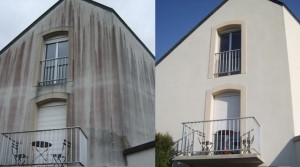 Façade avant après